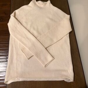 Theory 100% cashmere Cream Cowl Neck Sweater